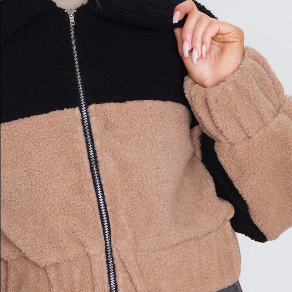 Teddy Crop Jacket - Picture 3 of 5